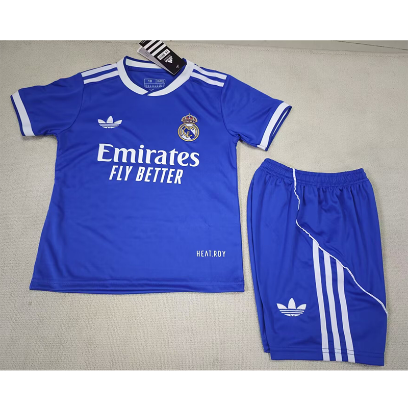 Camiseta Real Madrid 2025/2026 Azul Niño Kit