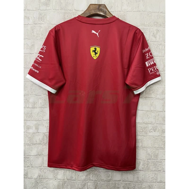Camiseta Scuderia Ferrari F1 Racing Team Rojo/Blanco 2025