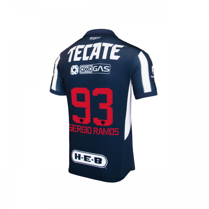 Camiseta Sergio Ramos 93 Monterrey 2024/2025 Home Azul/Blanco