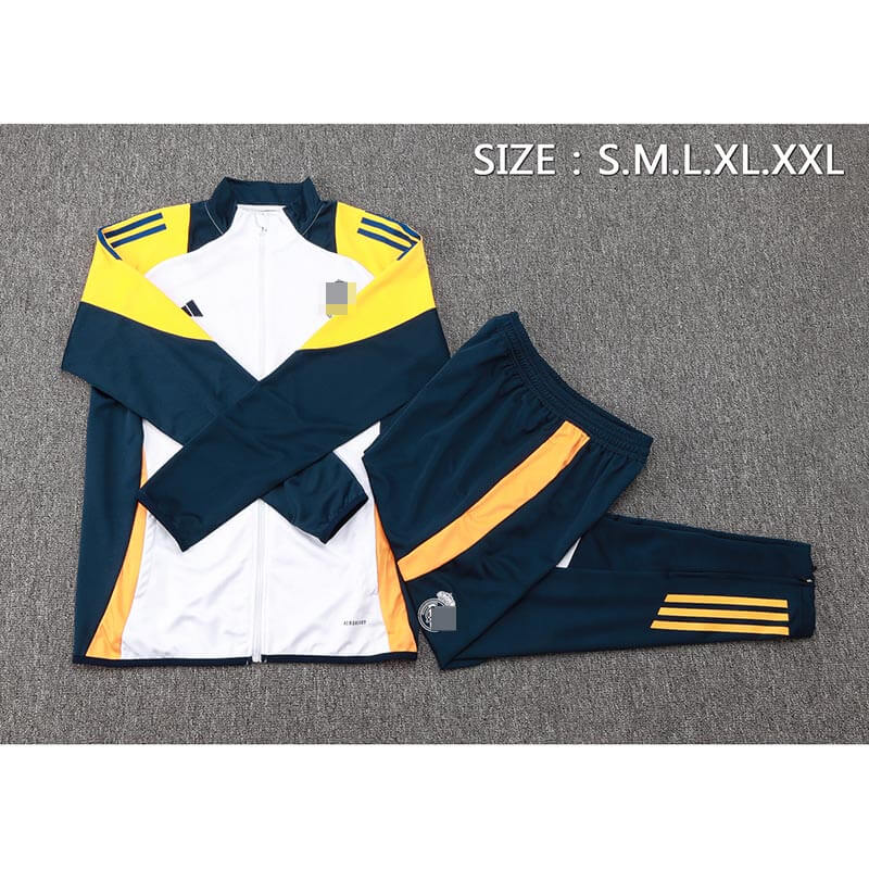 Chandal de Real Madrid 2024/2025 Blanco/Amarillo
