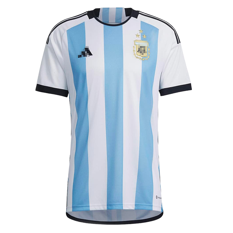 Camiseta Argentina Home 2022 Mundial Campeona con Tres Estrellas Futboloo