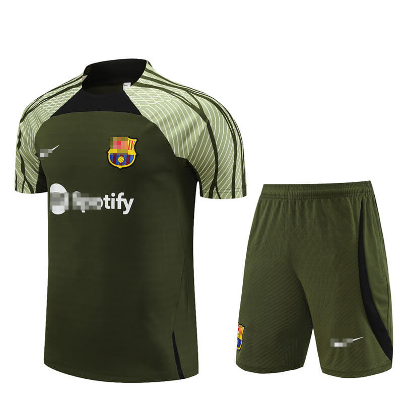 Camiseta de Entrenamiento Barcelona 2023/2024 Verde Oscuro Kit Futboloo
